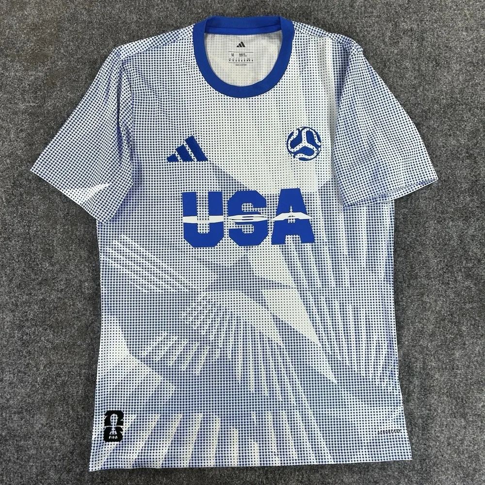 Adidas USMNT 2026 FIFA World Cup USA Jersey White Blue JI7635 Men's M NWT